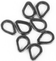 Кольца Fox Teflon Rig Rings - pear - medium 25 per box