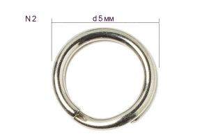 Кільця заводні Gamakatsu Hyper Split Ring №2 8.6кг 12шт