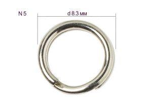 Кольца заводные Gamakatsu Hyper Split Ring №5 44кг 9шт