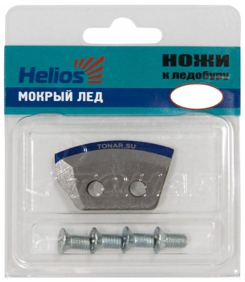 Комплект полукруглых ножей к ледобуру Тонар (Барнаул) ЛР-130-L Мокрый Лёд левое вращение