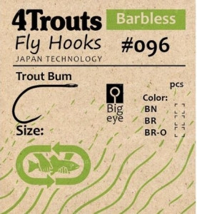 Гачки 4Trouts Trout Bum 096 №10 20шт