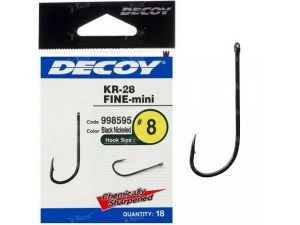 Крючки Decoy KR-28 Fine mini №12 18шт