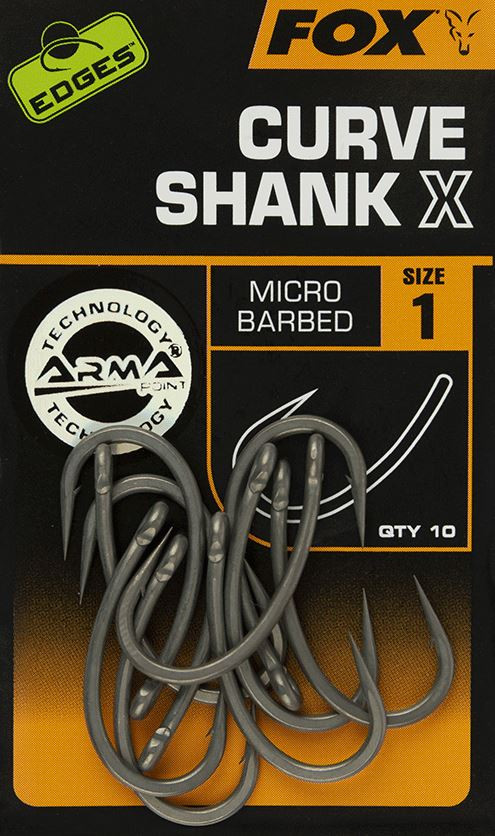 Крючки Fox Edges Curve Shank X size 1