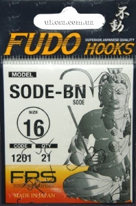 Крючки Fudo Sode 1201 BN №16