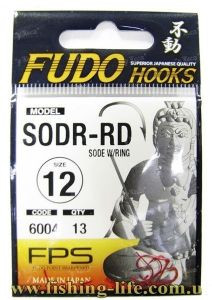 Гачки Fudo Sode W/Ring 6004 RD (червоні) №15