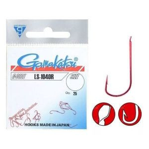 Гачки Gamakatsu LS-1040R Red №10 25шт
