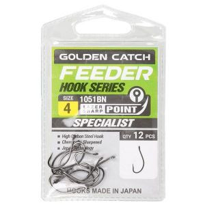 Гачки Golden Catch Feeder 1051BN №10 12шт