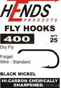 Крючки Hends Fly Hooks Dry Fly 400 №10 25шт