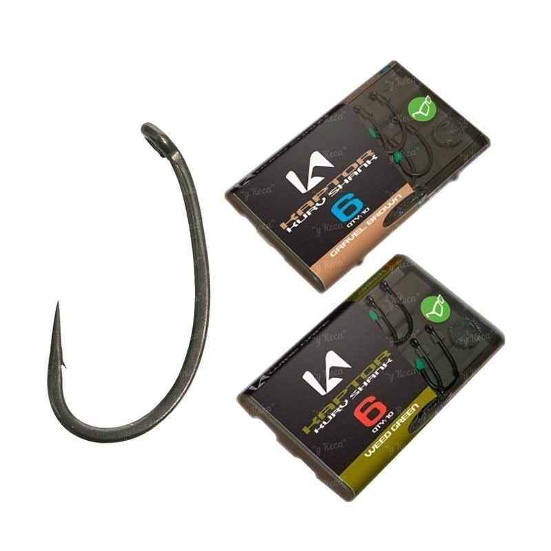 Гачки Korda Kaptor Kurv Shank №4 Weed KAP26