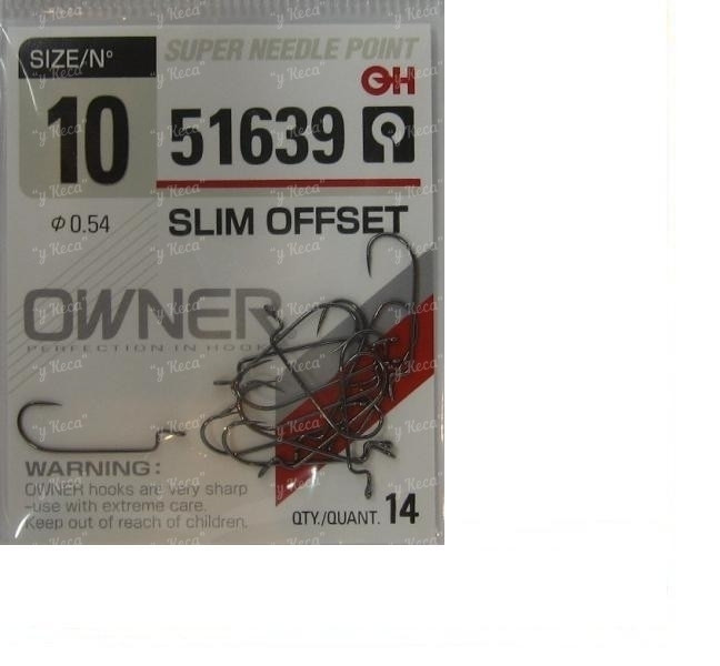 Гачки Owner 51639-10 Slim offset