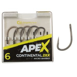Крючки RidgeMonkey Ape-X Continental 2XX Barbed №4 10шт
