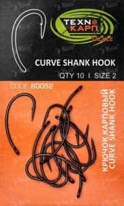 Гачки Технокарп Curve Shank Hook №2
