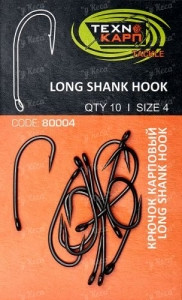 Крючки Технокарп Long Shank Hook №4