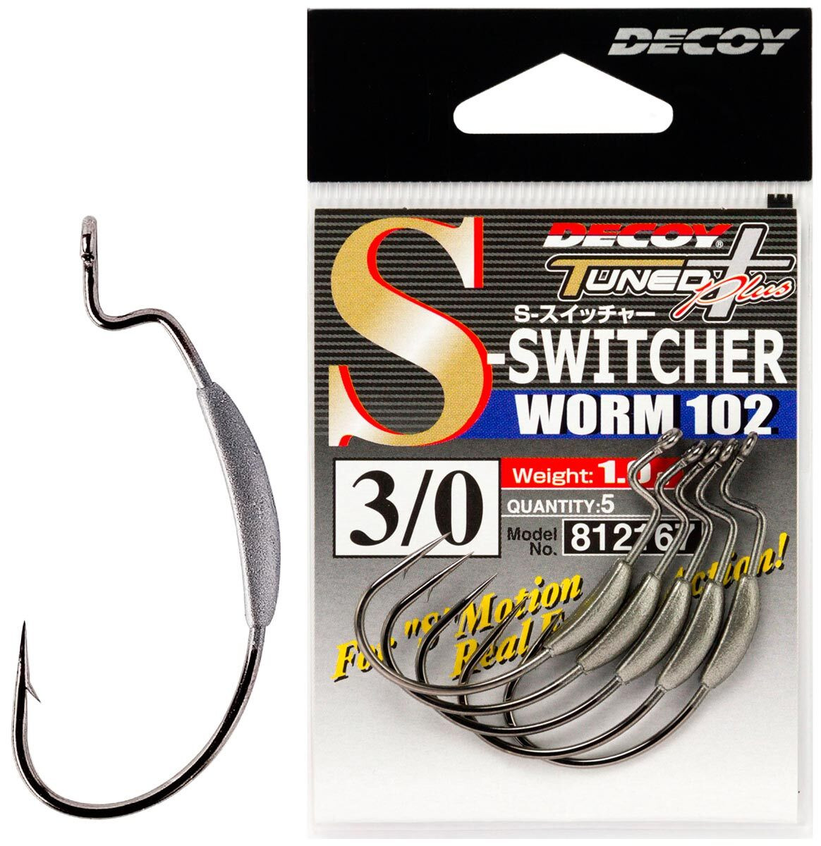 Гачок Decoy S-Switcher Worm 102 №4/0