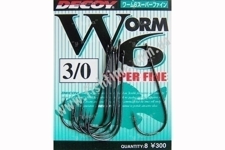 Гачок Decoy Worm 6 №01 9шт