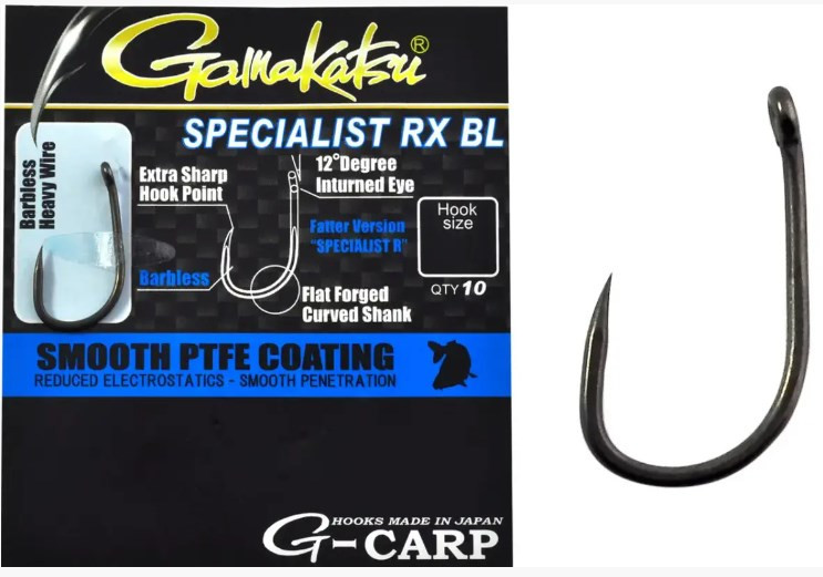 Крючок Gamakatsu G-CARP SPECIALIST RX BL №10 10шт