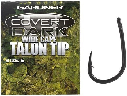 Крючок Gardner Covert Dark Wide Gape Talon Tip 10шт №6