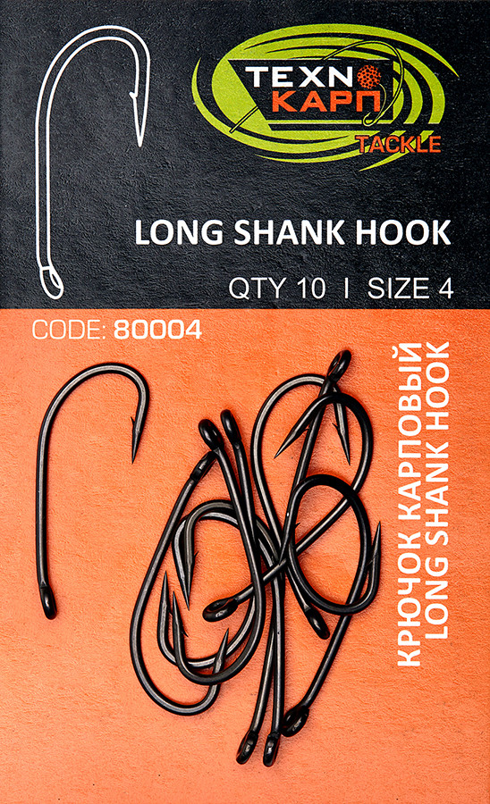 Гачок короповий Технокарп Long shank hook №4