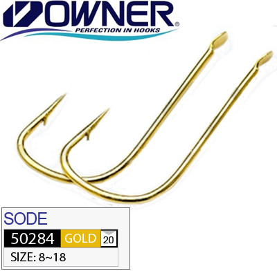 Крючок Owner 50284 Sode №16 Gold 17шт