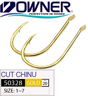 Гачок Owner 50328 Cut Chinu №1 Gold 12шт