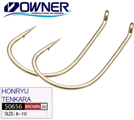 Крючок Owner 50656 Honryu Tenkara №9 Brown 12шт