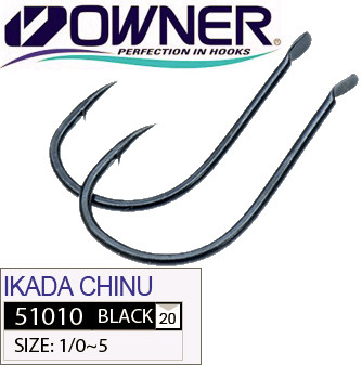 Гачок Owner 51010 Ikada Chinu №5 Black Chrome 17шт