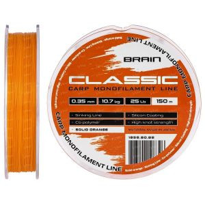 Лісочка Brain Classic Carp Line 150m 0.35mm orange