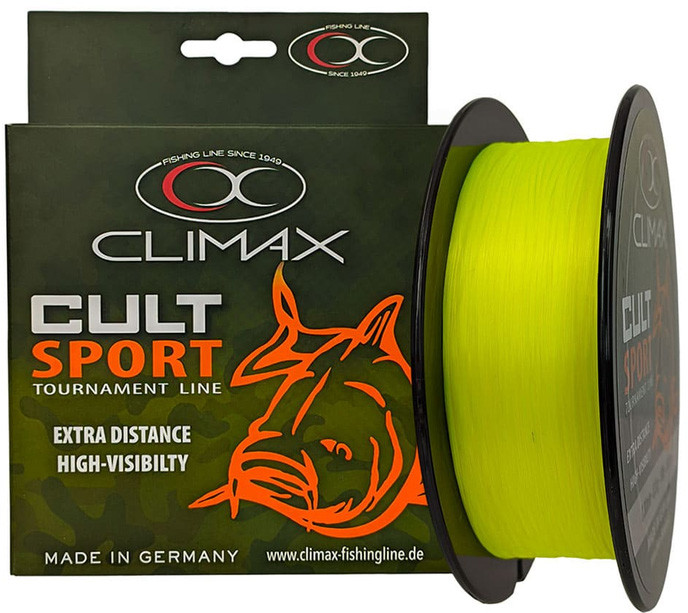 Лісочка CLIMAX CULT CARP SPORT yellow 0,25mm 5,8kg (1000m)