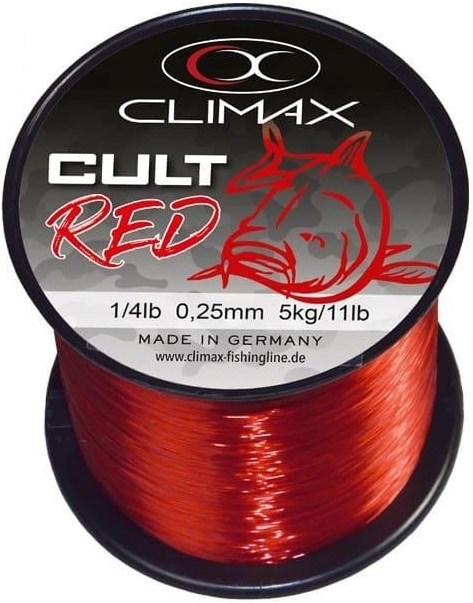 Леска CLIMAX CULT Carpline Red 0.22mm 4.5kg (2260m)