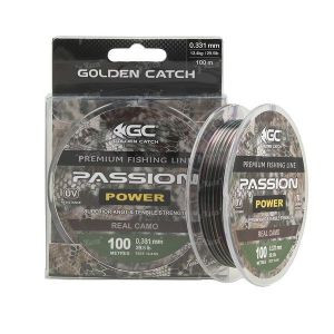 Леска Golden Catch Passion Power 0.261мм 100м Real Camo