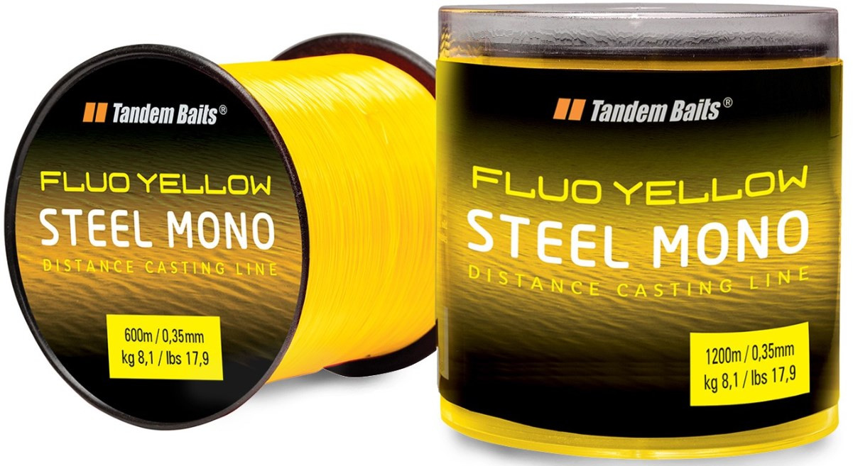 Лісочка Tandem Baits Steel Mono Fluo Yellow 1200m 0.30mm