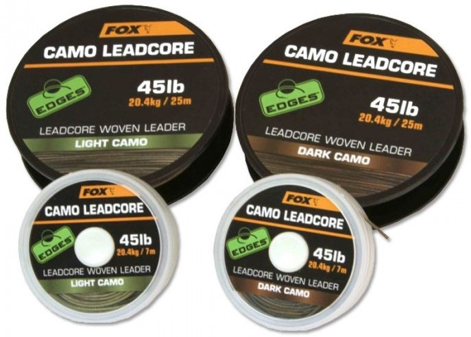 Лидкор камуфлированный Fox Leadcore Dark Camo 45lb 25m