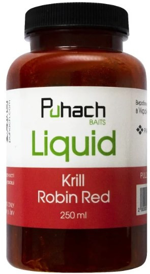 Ліквід Puhach Baits Liquid 250ml - Krill Robin Red