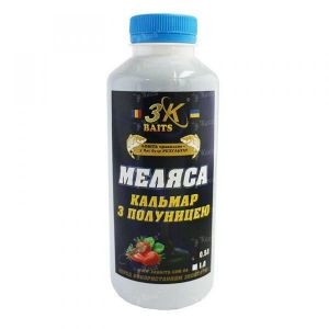 Меласа 3KBaits 0.5л Кальмар-полуниця