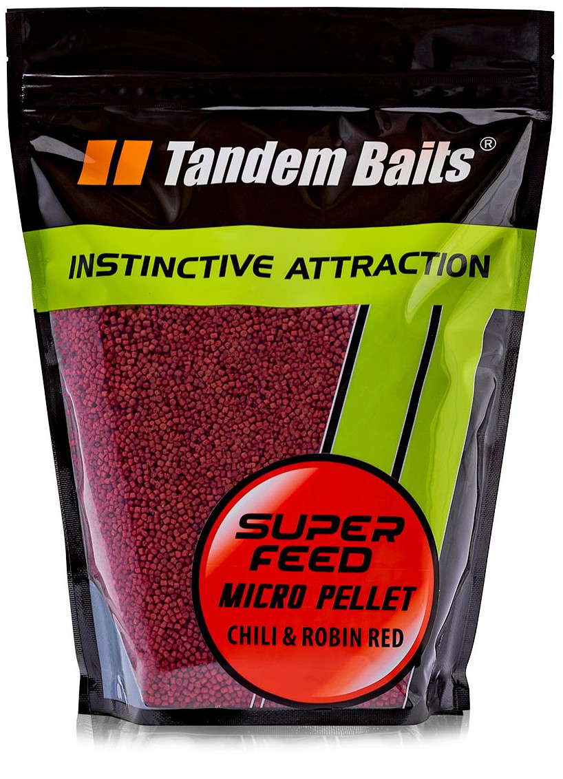 Мікро Пеллетс Tandem Baits Super Feed Micro Pellet 2mm 1kg Chili Robin Red (Спеції - Робін Ред)