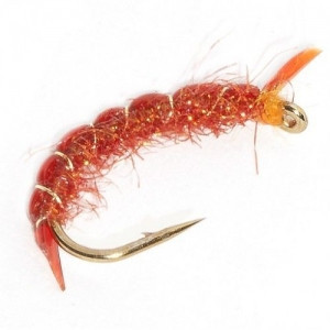 Мокра мушка Bloodworm Ultraviolet Red NM27-14