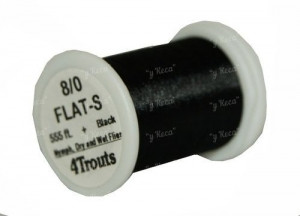 Монтажна нитка 4Trouts Flat-S 8/0 Black 555ft