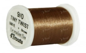 Монтажна нитка 4Trouts Tiny Twist 9/0 Brown 500ft