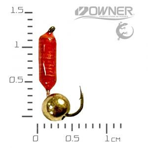 Блешня НС Ручник S 0.28г №14 Помаранчева UV шар золото