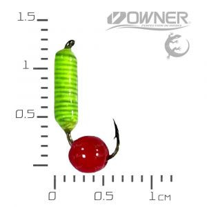 Блешня НС Ручник S 0.28г №14 Салатна UV куля червона