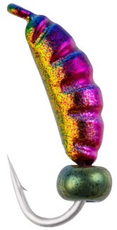 Блешня вольфрамова Viking Fishing Shrimp+bead 0.37g 7mm Rainbow (1шт)