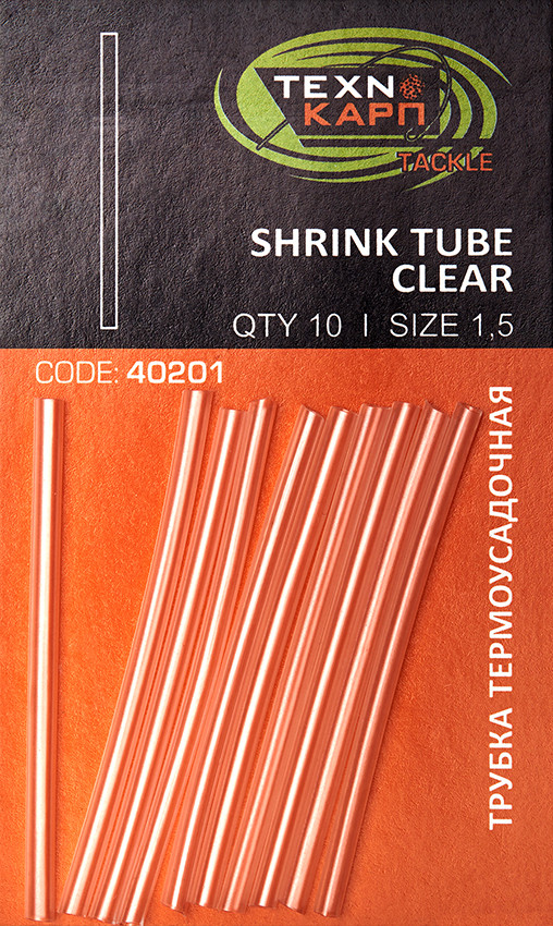 Набор термоусадочных трубок Технокарп прозрачный 1.5mm 10шт