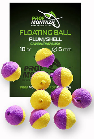 Насадка Floating Ball ProfMontazh 6mm Слива/Ракушка 