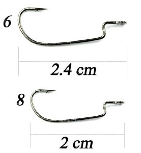 Offset Decoy Mini Hoock MG-1 №8 10шт