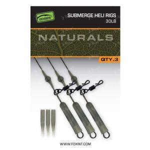 Оснащення FOX Naturals Submerge Heli rigs 30lb 3шт CAC848