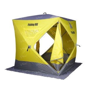 Палатка зимняя Fishing ROI Atlant куб 1.8*1.8*2.05м желто-серая