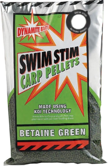 Пеллетс Dynamite Baits Swim Stim Betaine Green Pellets 3mm 900g