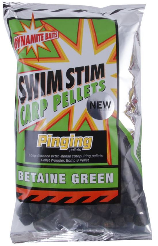 Пеллетс Dynamite Baits Swim Stim Pinging Pellets 13mm Betaine Green 900g