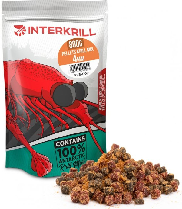 Пеллетс InterKrill Pellets Krill Mix 4mm 800g