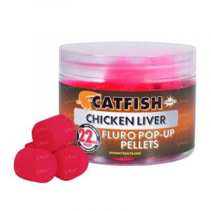 Пеллетс на сома Dynamite Catfish 22mm Chicken Liver Fluro Pop-Up Pellets DY868